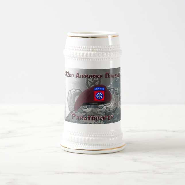 82nd Airborne Division - Fort Bragg Beer Stein (Center)