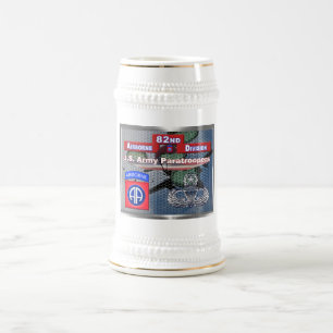 82nd Airborne Division - Fort Bragg Beer Stein