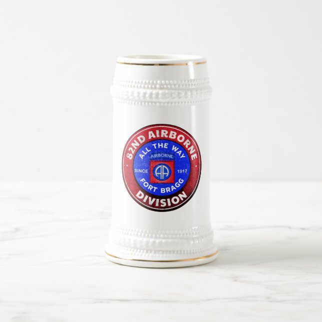 82nd Airborne Division - Fort Bragg Beer Stein (Center)