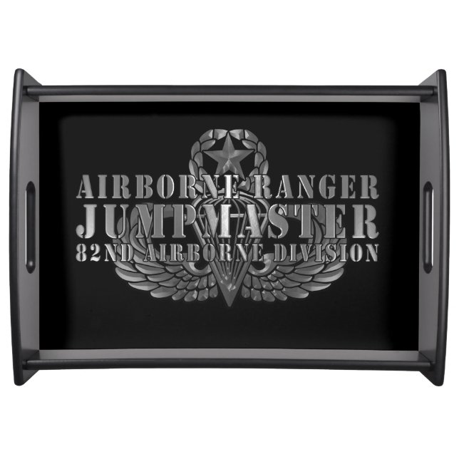 82nd Airborne Division Fort Bragg Jumpmaster Serving Tray (Front)
