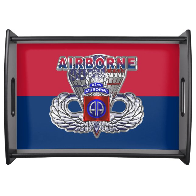 82nd Airborne Division FOrt Bragg Serving Tray (Front)