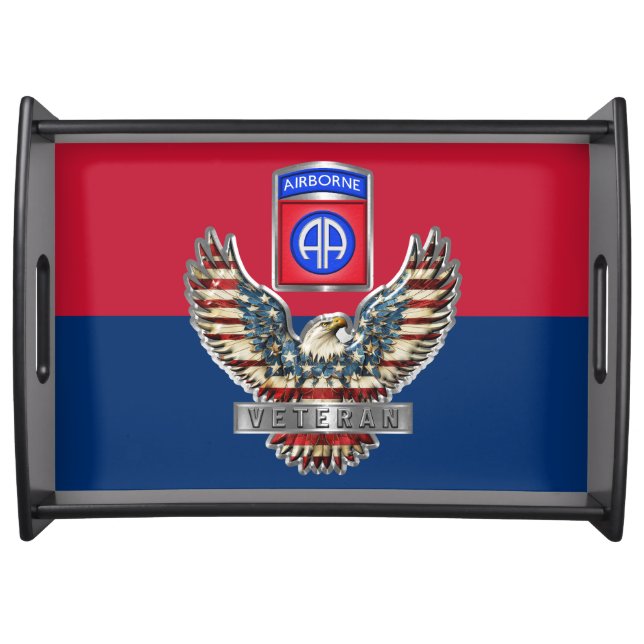 82nd Airborne Division Fort Bragg Serving Tray (Front)