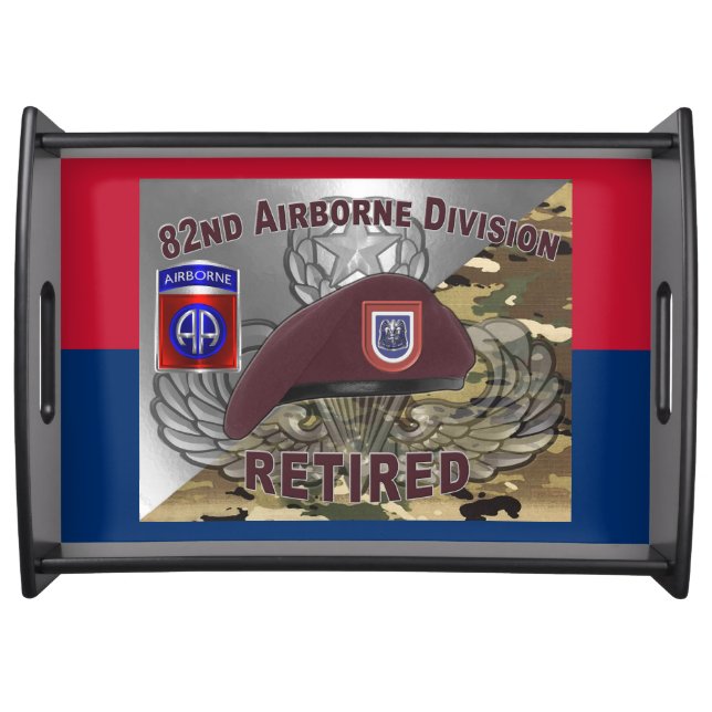 82nd Airborne Division Fort Bragg Serving Tray (Front)