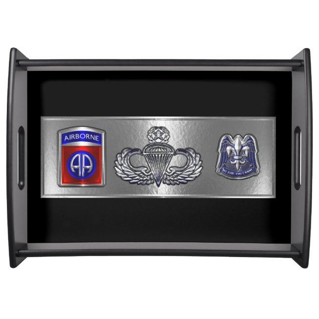 82nd Airborne Division Fort Bragg Serving Tray (Front)
