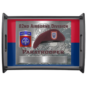 82nd Airborne Division Fort Bragg Serving Tray