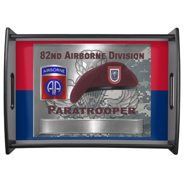 82nd Airborne Division Fort Bragg Serving Tray (Front)