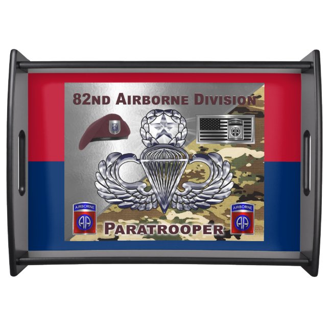 82nd Airborne Division Fort Bragg Serving Tray (Front)