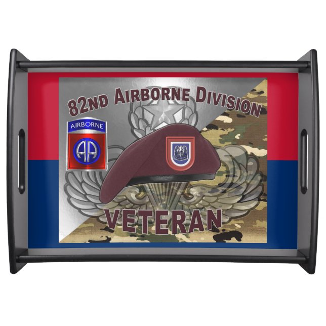 82nd Airborne Division Fort Bragg Serving Tray (Front)