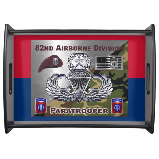 82nd Airborne Division Fort Bragg Serving Tray (Front)