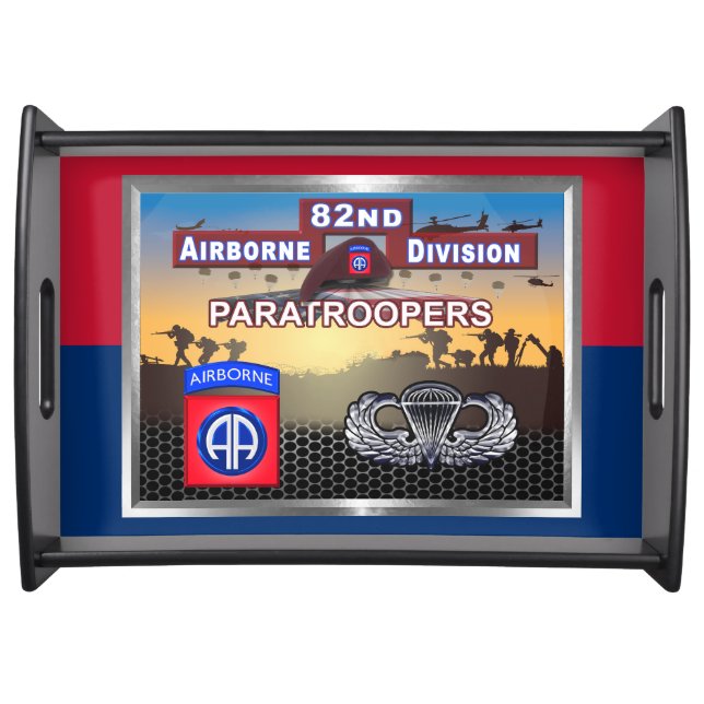 82nd Airborne Division Fort Bragg Serving Tray (Front)