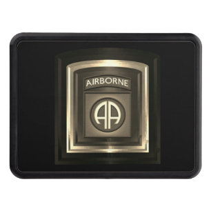 82nd Airborne Division Framed Patch Hitch Cover