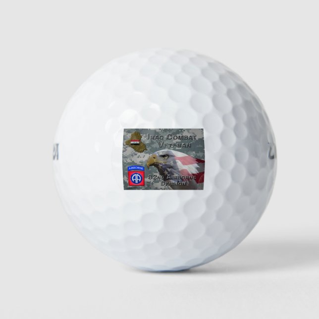 82nd Airborne Division Golf Balls (Front)