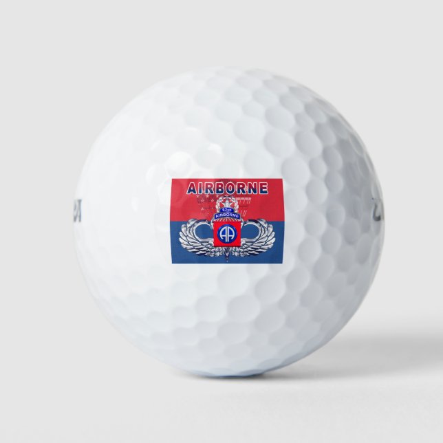 82nd Airborne Division Golf Balls (Front)