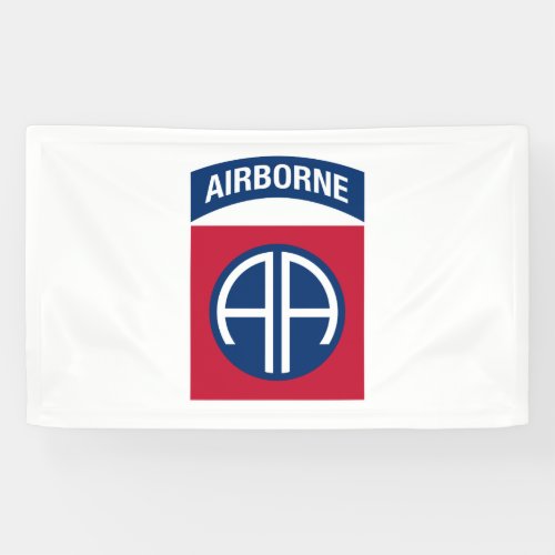 82nd Airborne Division Insignia Military Veteran Banner