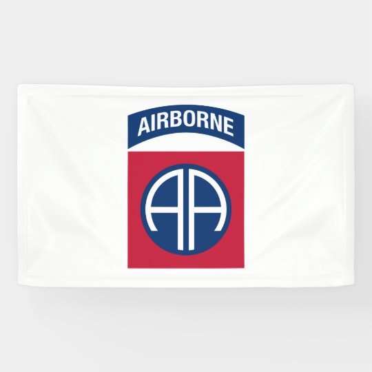 82nd Airborne Division Insignia Military Veteran Banner | Zazzle.com