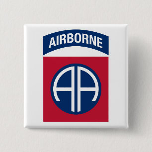 82nd Airborne Division Insignia Military Veteran Button