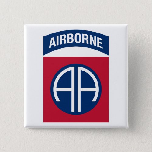 82nd Airborne Division Insignia Military Veteran Button