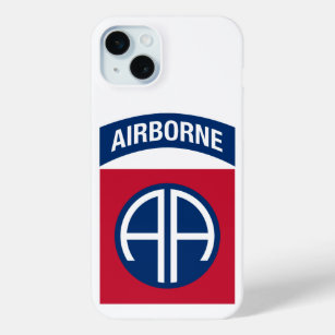 82nd Airborne Division Insignia Military Veteran iPhone 15 Plus Case