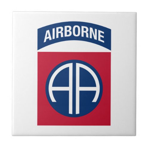 82nd Airborne Division Insignia Military Veteran Ceramic Tile