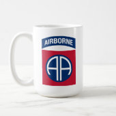 82nd Airborne Division Insignia Military Veteran Coffee Mug (Left)
