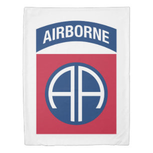 82nd Airborne Division Insignia Military Veteran Duvet Cover