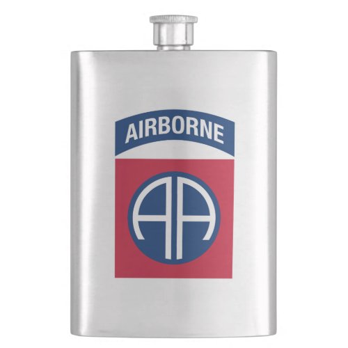 82nd Airborne Division Insignia Military Veteran Flask