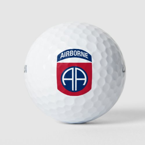 82nd Airborne Division Insignia Military Veteran Golf Balls