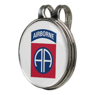 82nd Airborne Division Insignia Military Veteran Golf Hat Clip