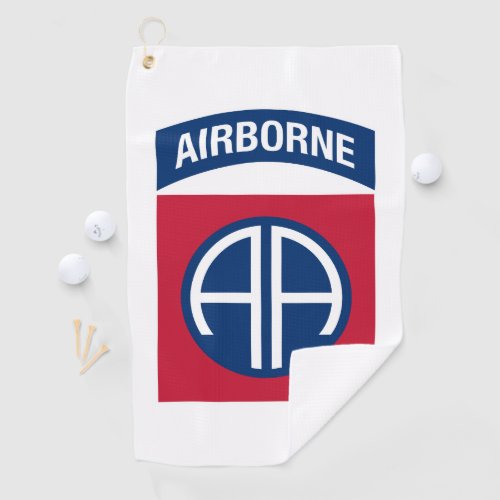 82nd Airborne Division Insignia Military Veteran Golf Towel