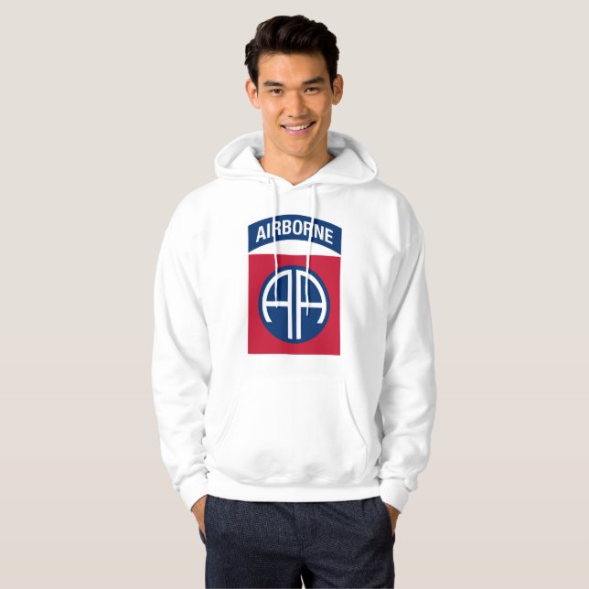 82nd Airborne Division Insignia Military Veteran Hoodie (Front Full)