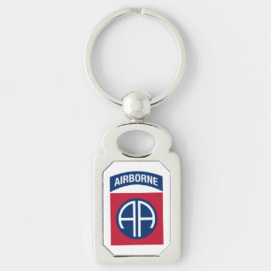 82nd Airborne Division Insignia Military Veteran Keychain