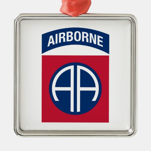 82nd Airborne Division Insignia Military Veteran Metal Ornament