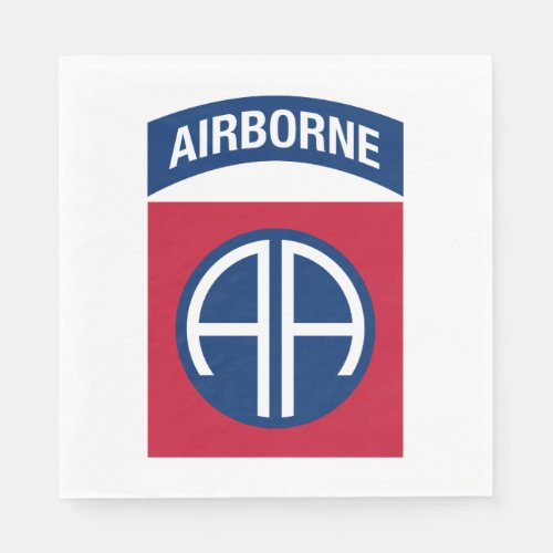 82nd Airborne Division Insignia Military Veteran Napkins