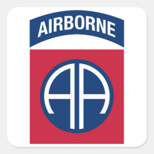 82nd Airborne Division Insignia Military Veteran Square Sticker