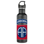 82nd Airborne Division Insignia Military Veteran Stainless Steel Water Bottle