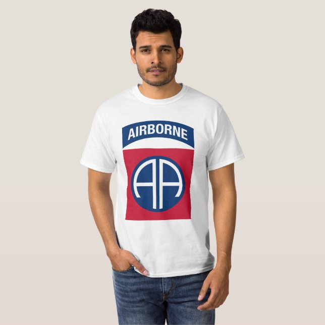 82nd Airborne Division Insignia Military Veteran T-Shirt (Front Full)