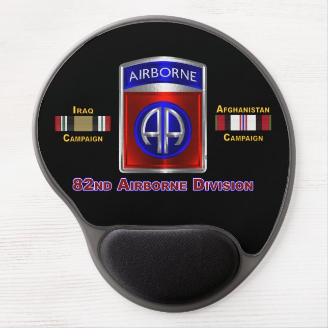 82nd Airborne Division Iraq & Afghanistan Veteran Gel Mouse Pad (Front)
