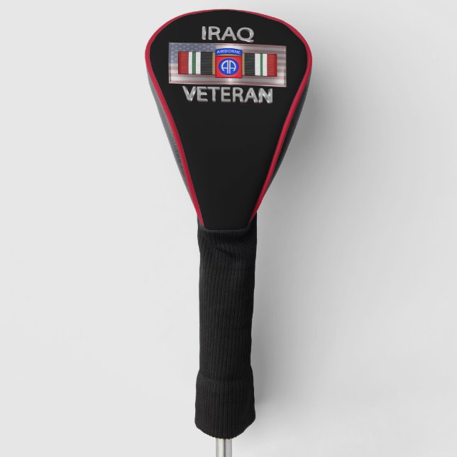 82nd Airborne Division Iraq Veteran Golf Head Cove Cover (Front)