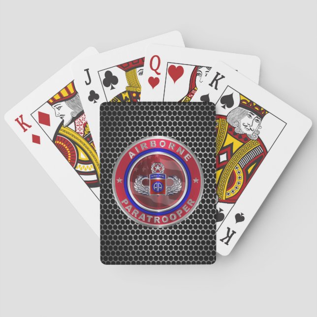 82nd Airborne Division “Jump Master” Poker Cards (Back)