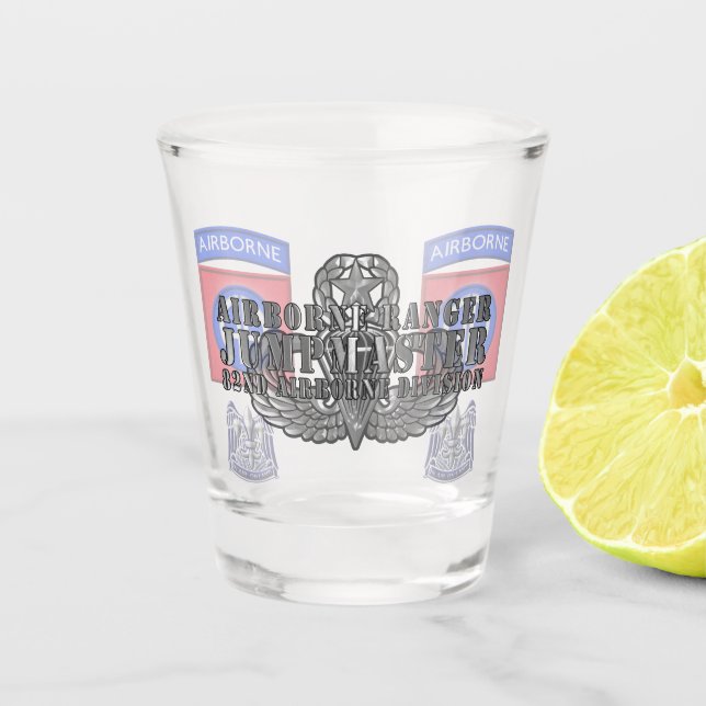 82nd Airborne Division Jumpmaster Shot Glass (Front)