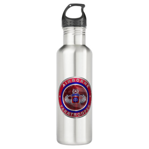 82nd Airborne Division Jumpmaster Stainless Steel Water Bottle