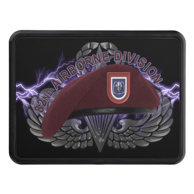 82nd Airborne Division “Legendary Beret”   Hitch Cover (Front)