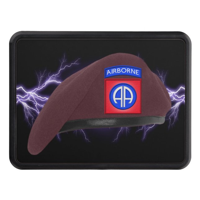 82nd Airborne Division “Legendary Beret”   Hitch Cover (Front)