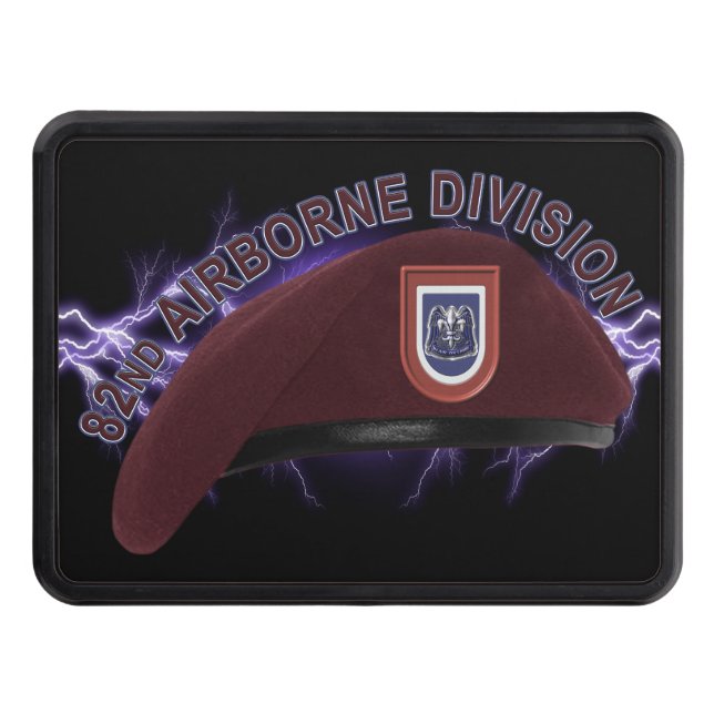 82nd Airborne Division “Legendary Beret”   Hitch Cover (Front)