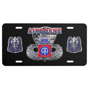 82nd Airborne Division License Plate