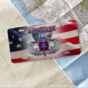 82nd Airborne Division License Plate