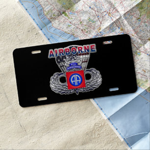 82nd Airborne Division License Plate