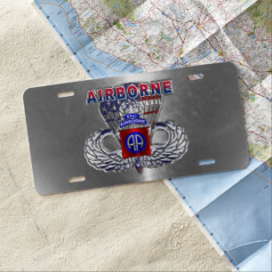 82nd Airborne Division License Plate