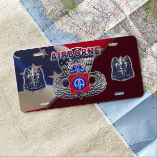 82nd Airborne Division License Plate