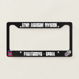 82nd airborne division license plate bracket licen frame